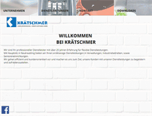 Tablet Screenshot of kraetschmer-dl.de